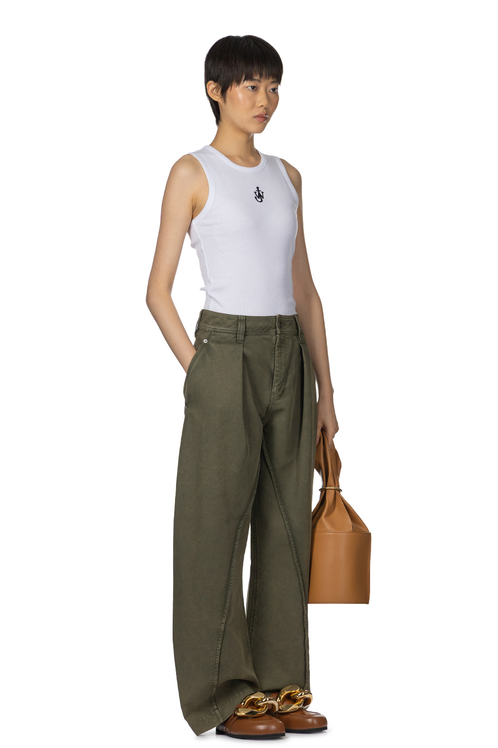 JW Anderson - Twisted Seam Trousers - Olive